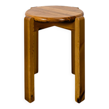 Tabouret en pin massif