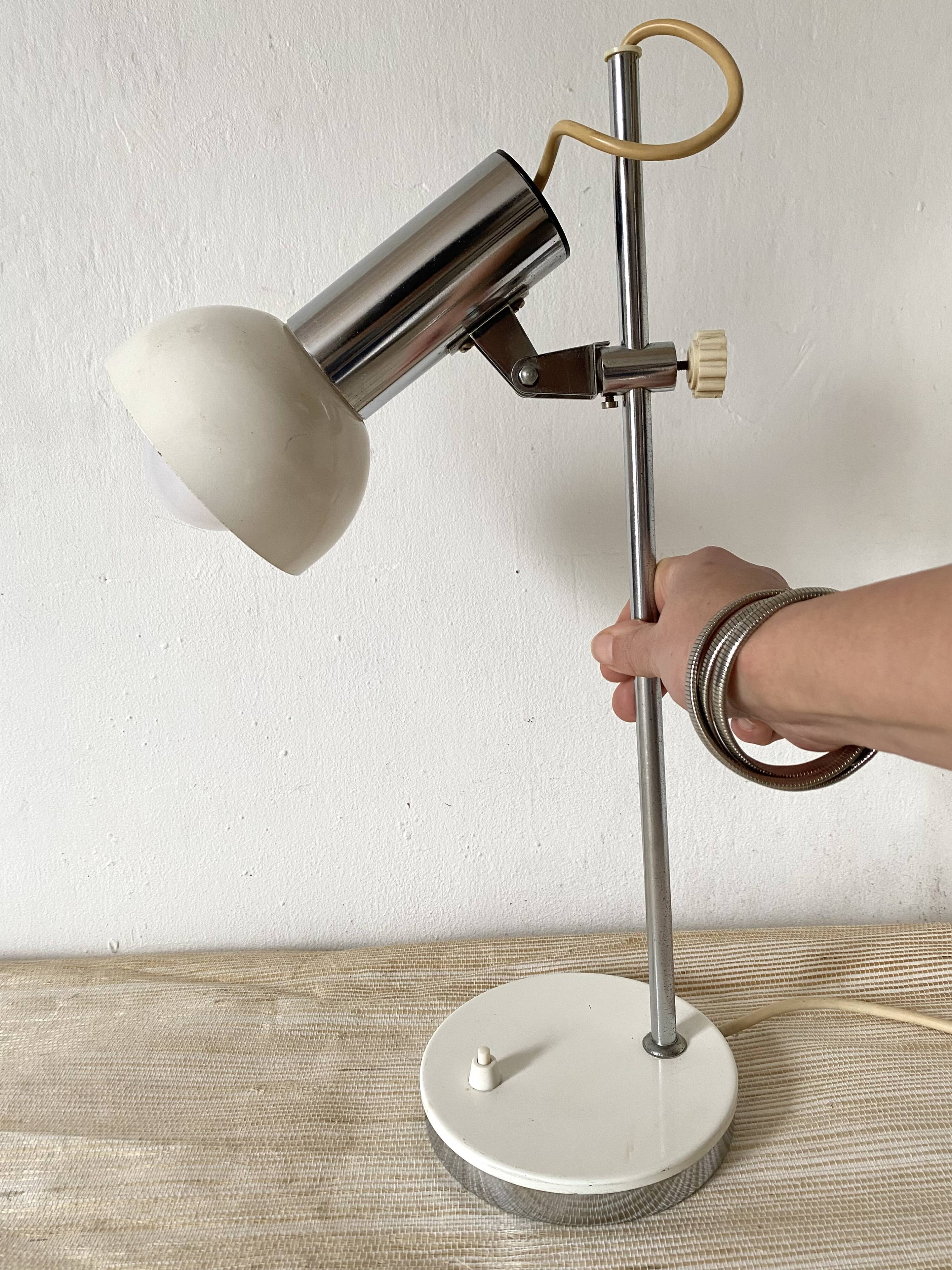 Adjustable desk lamp, 70s spotlight