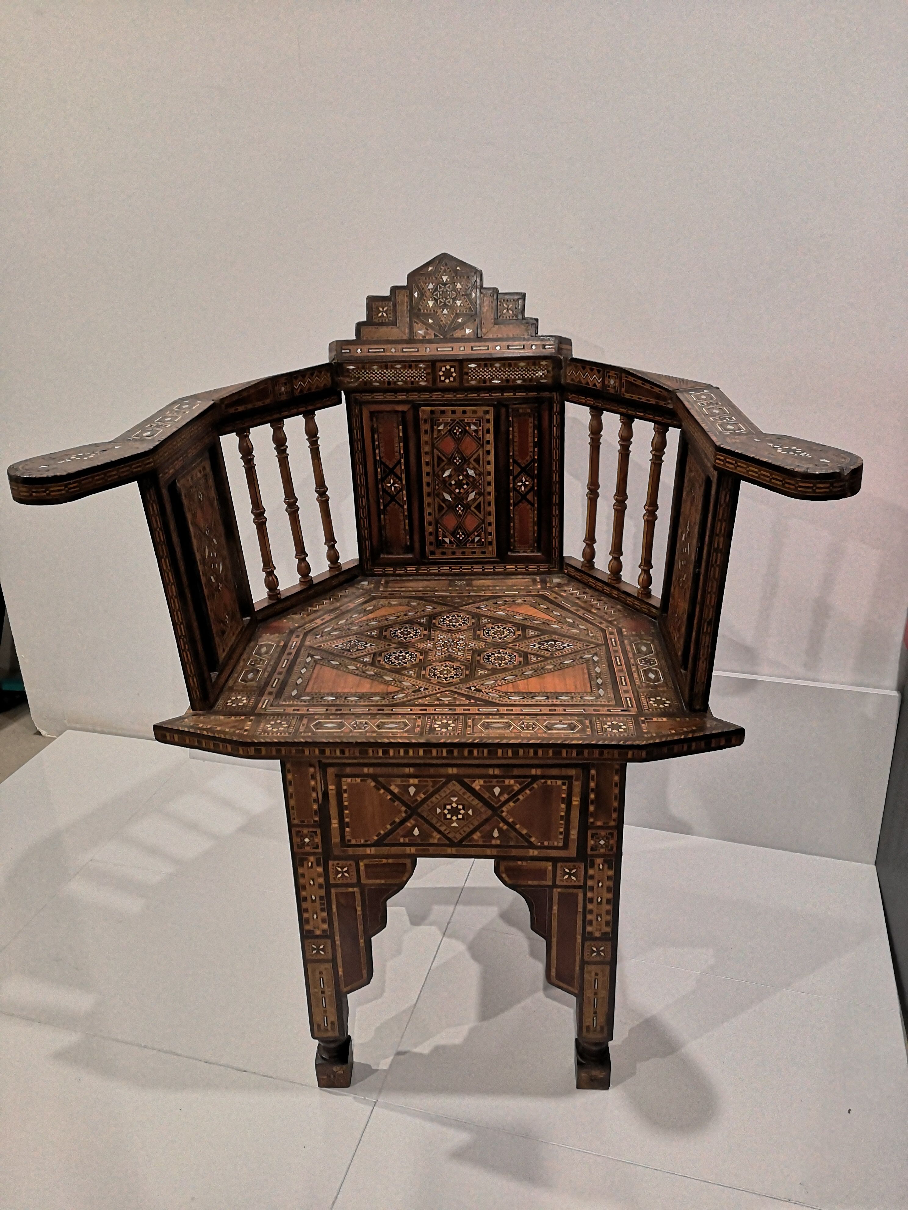 Damask armchair 1900