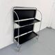 Mid-century Bauhaus Dinett foldable serving trolley from Bremshey Solingen, 1960s