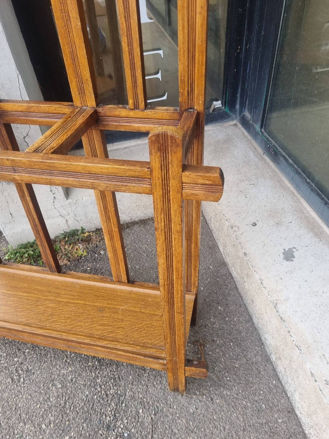 Old vintage coat rack wardrobe