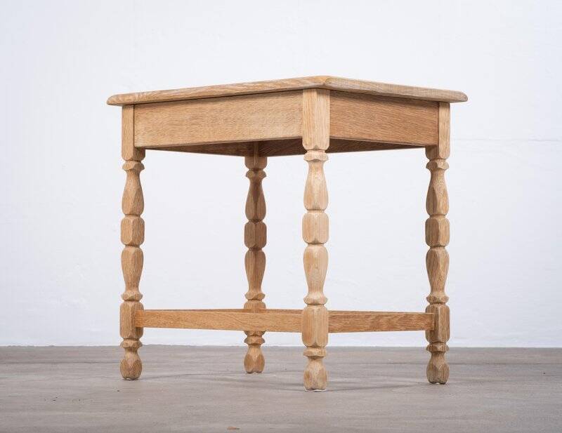 Oak Side Table by Henning Kjærnulf, Denmark, 1960s