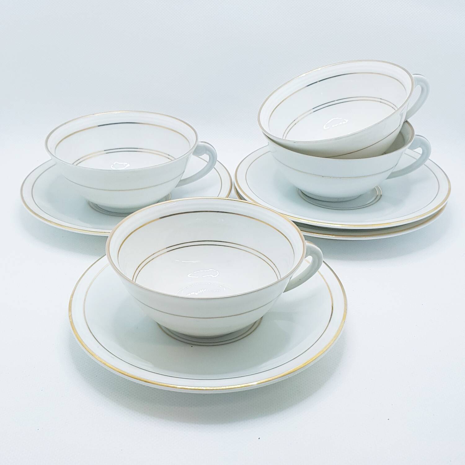Charles Ahrenfeldt art deco teacups