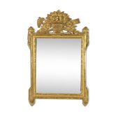 Miroir du XIXeme en bois doré de style  Louis XVI - 86 x 55 cm