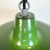 Industrial Green Enamel Factory Pendant Lamp, 1960s