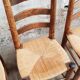 4 chaises brutaliste année 50