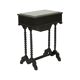 Black Lacquered Antique Sewing Table Side Table Mahogany 19th Century