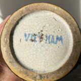 Ceramic vase with soldiers