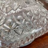 Vintage molded glass ceiling lamp