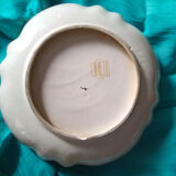Vintage dish H.Becquet Quaregnon hummingbird pattern
