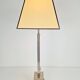 Lampe de table en argent vintage Empire, années 1970