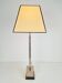 Lampe de table en argent vintage Empire, années 1970
