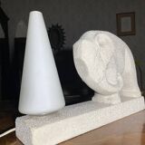 Art Deco Cubist Lamp – Primavera Workshop, Spring. Vintage Design with Elephant