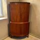 Armoire d'angle/placard vintage en bois courbé