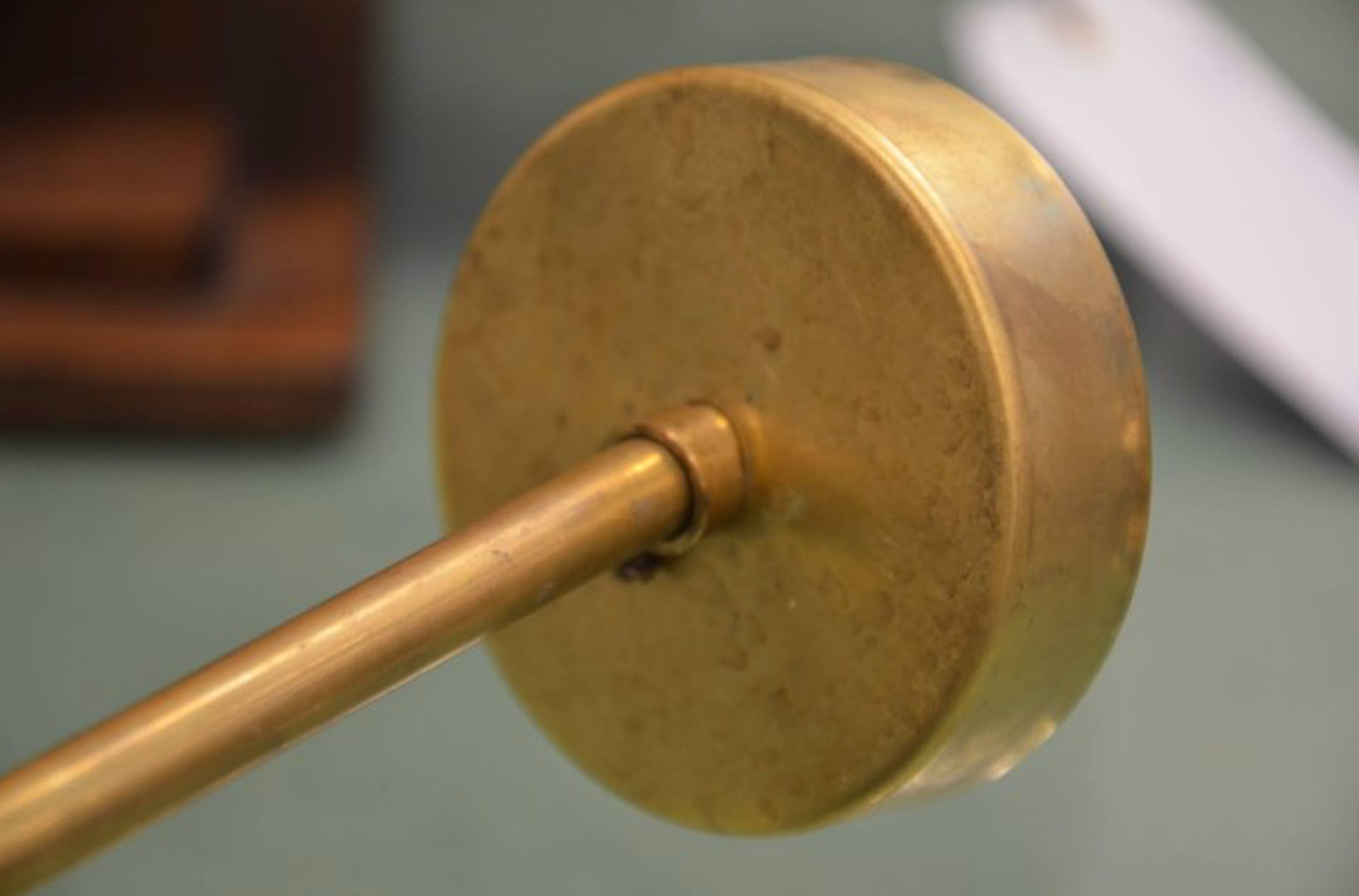 Pair of black diabolo wall light