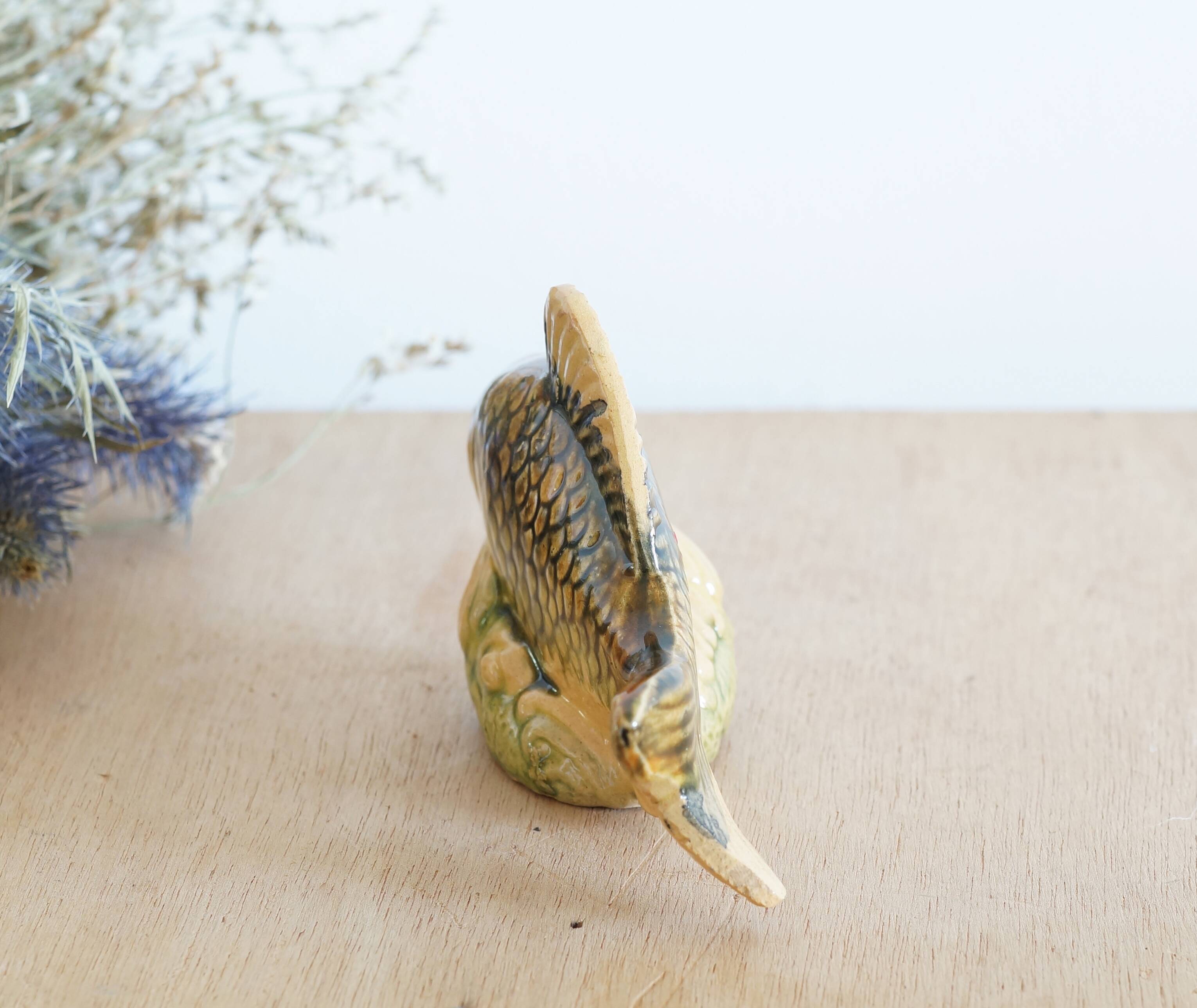 Small earthenware fish figurine