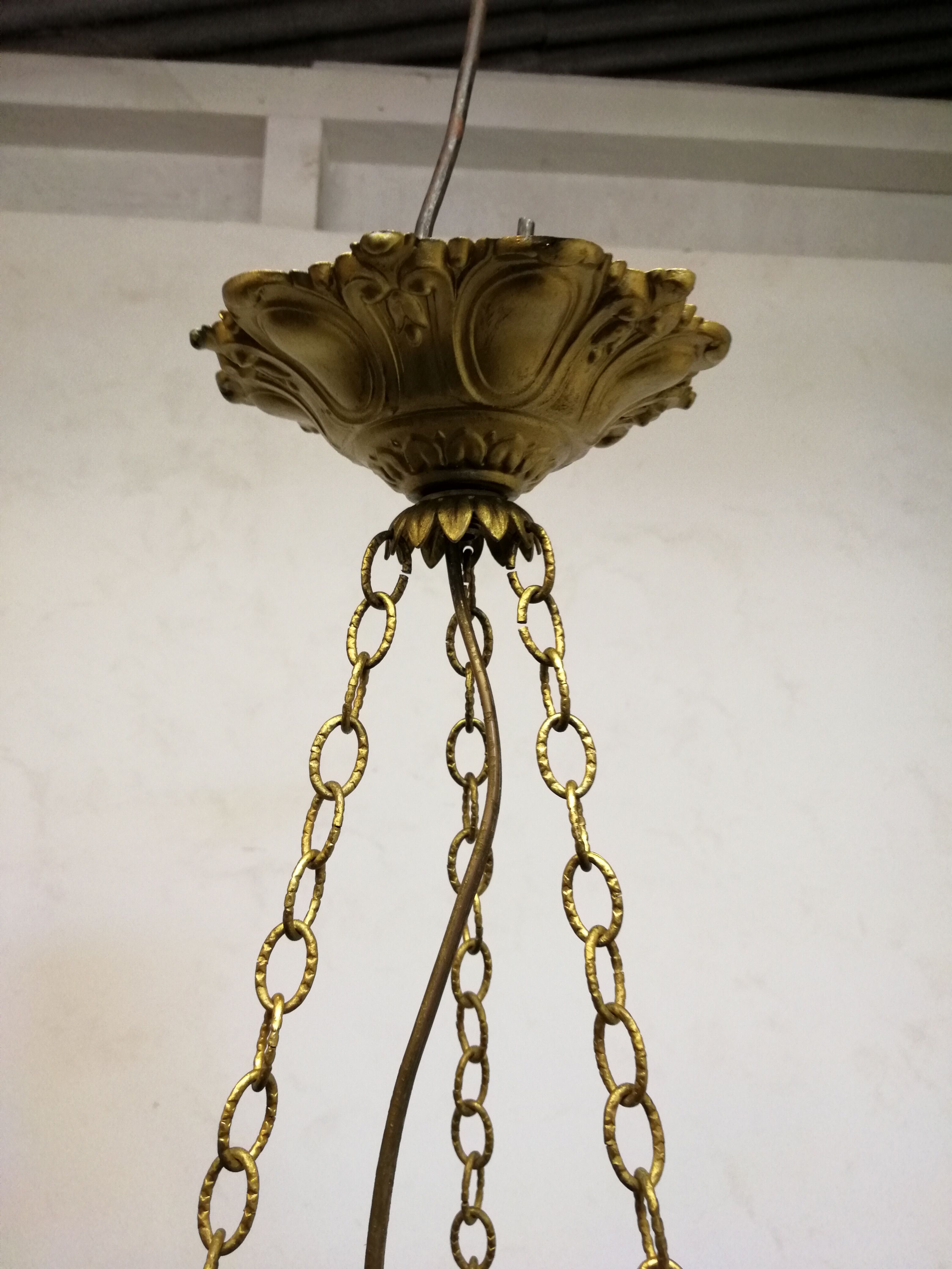 Glass suspension. Art Deco