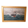 Large painting Oil on masonite Liner Mauritania signed E Joubert