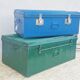 Military green metal trunk