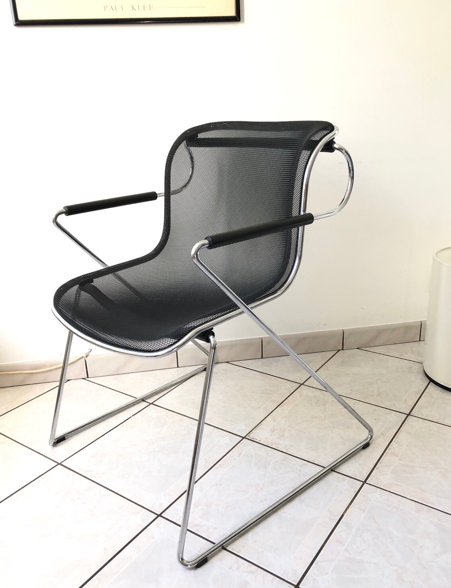 Chair Charles Pollock Penelope edition Anonima Castelli 1982