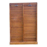 Double column curtain filing cabinet, early 20th century.