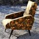 Chair fabric flowers 60s