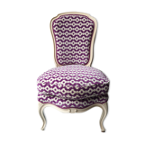 Chaise bergère Louis XV retapissée