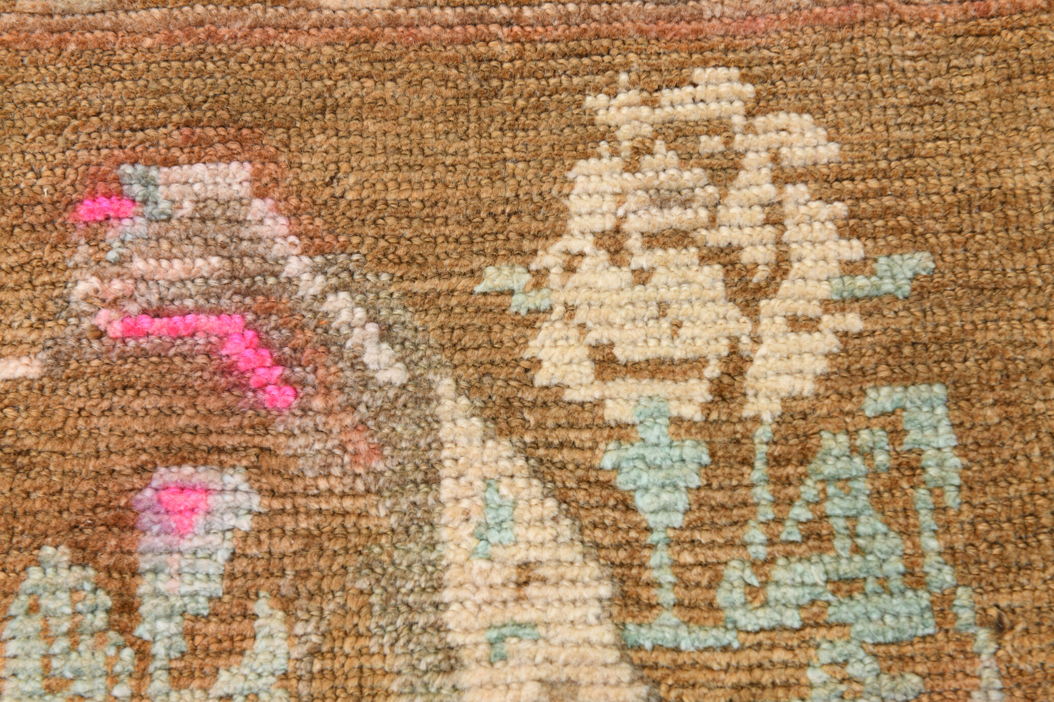 2x3 Brown and Pink Door Mat Rug, 88x56Cm FREE SHIPPING