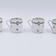 6 tasses et sous tasses en porcelaine Haviland Limoges décor au barbeau