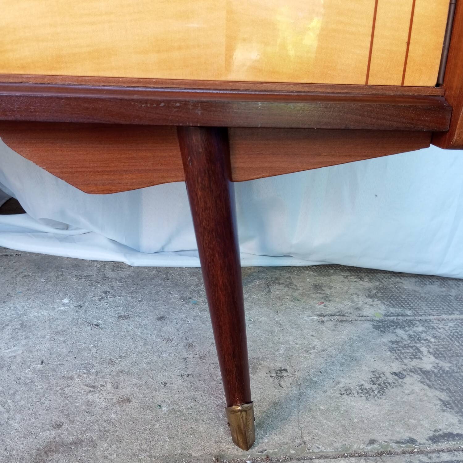 Vintage sideboard with two doors and two drawers