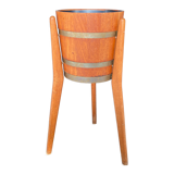 Scandinavian teak plant holder