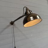 Early Rademacher wall lamp with large enamel shade