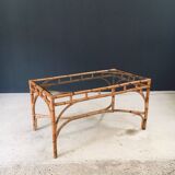 Mid-Century Chippendale Bamboo Dining Table, Italy, 1960s