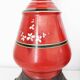 Paire de pieds de lampe rouges, 1900