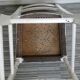 Wooden chair with star decoration, original patina