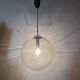 Large Limburg Glashütte hanging lamp globe 1970s Germany