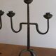 Paire de candélabres brutalistes en bronze, années 1960