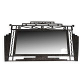 Miroir Art Déco en fer forgé – Paul Kiss, Paris, vers 1930