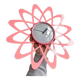Pink Karlsson wall clock in a mid century shape