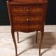 Paire de chevets style Louis XV en marqueterie