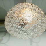 Plafonnier à 1 lumière en verre ciselé