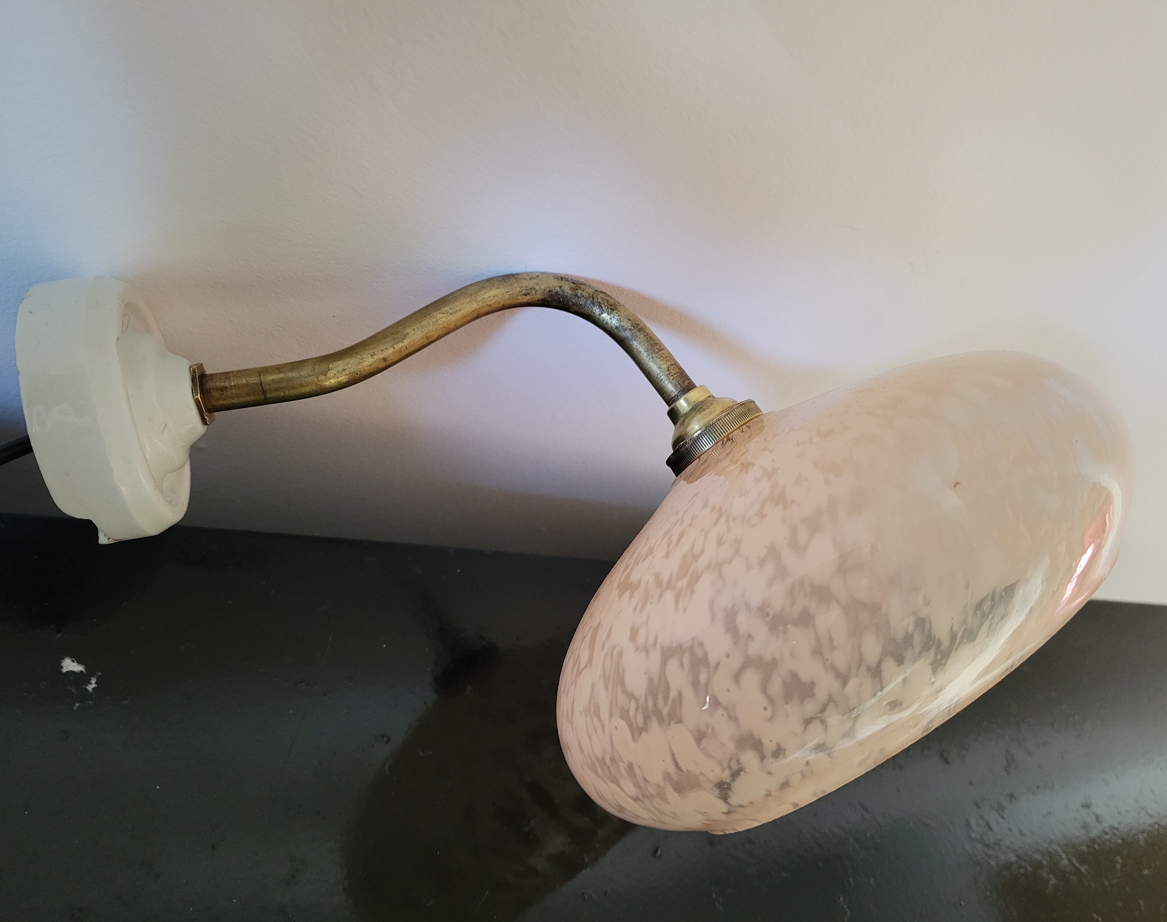 Clichy glass wall lamp