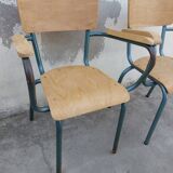 Paire de fauteuils de maître d'école