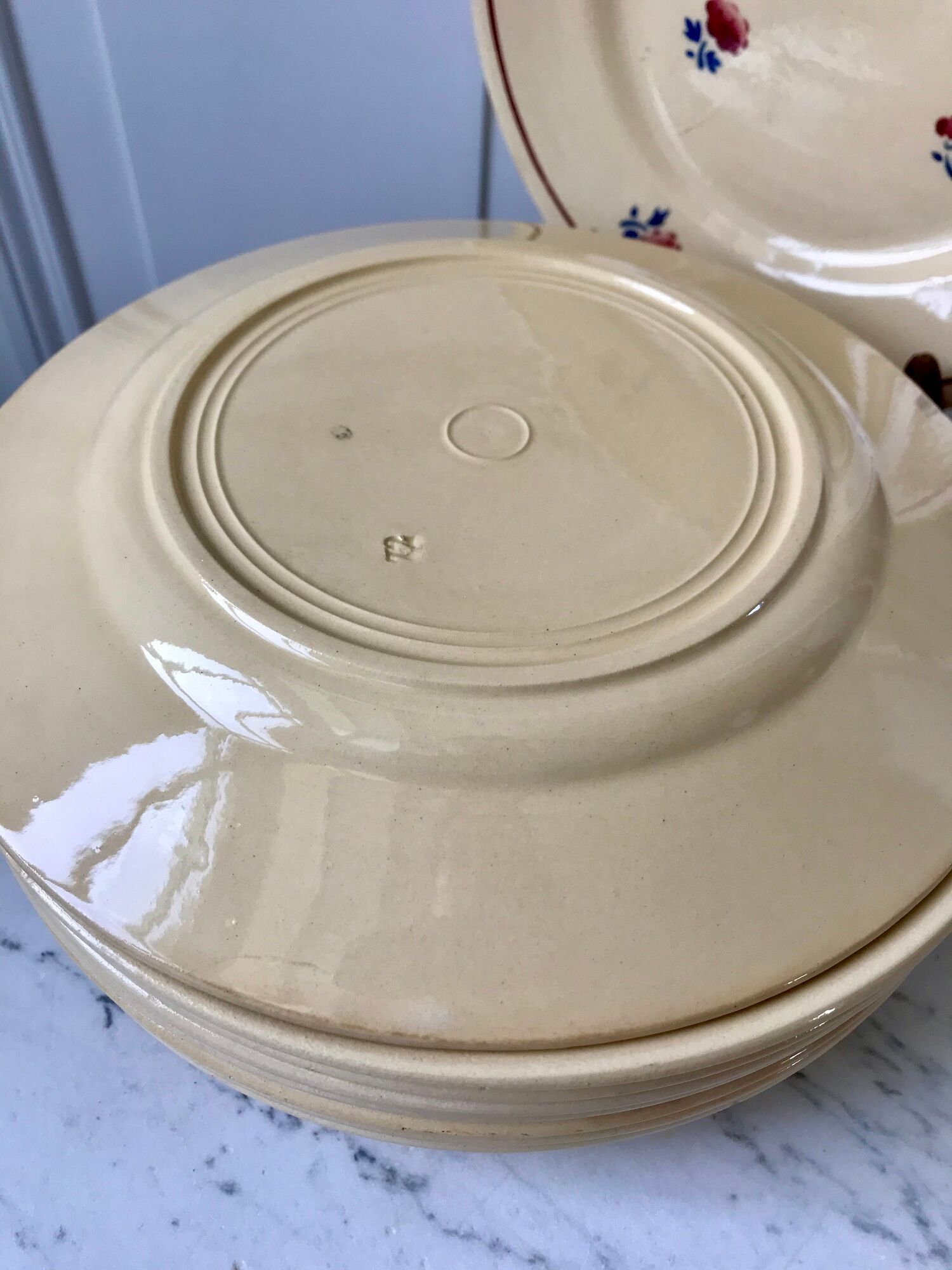 Set of 10 dessert plates fb badonviller 30-40s