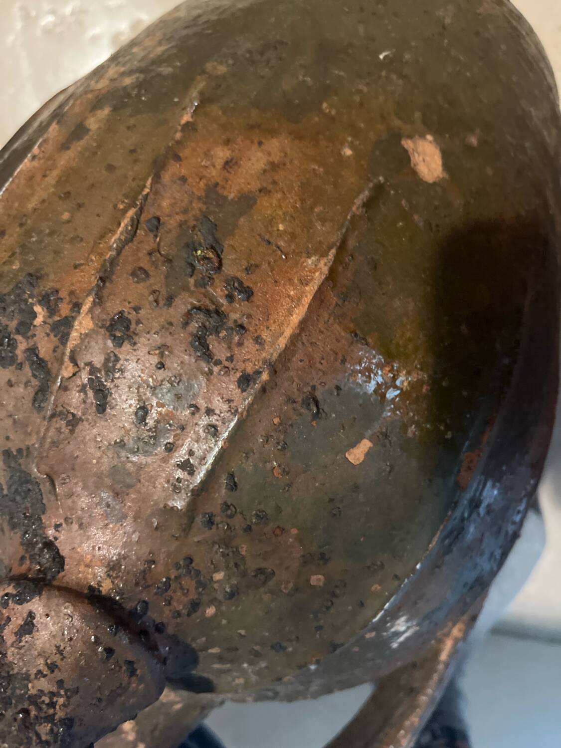 Antique jug with a very patina