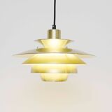 Golden vintage lamp, Denmark 1970s