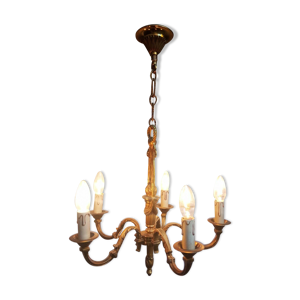 Lustre bronze de style Louis XVI