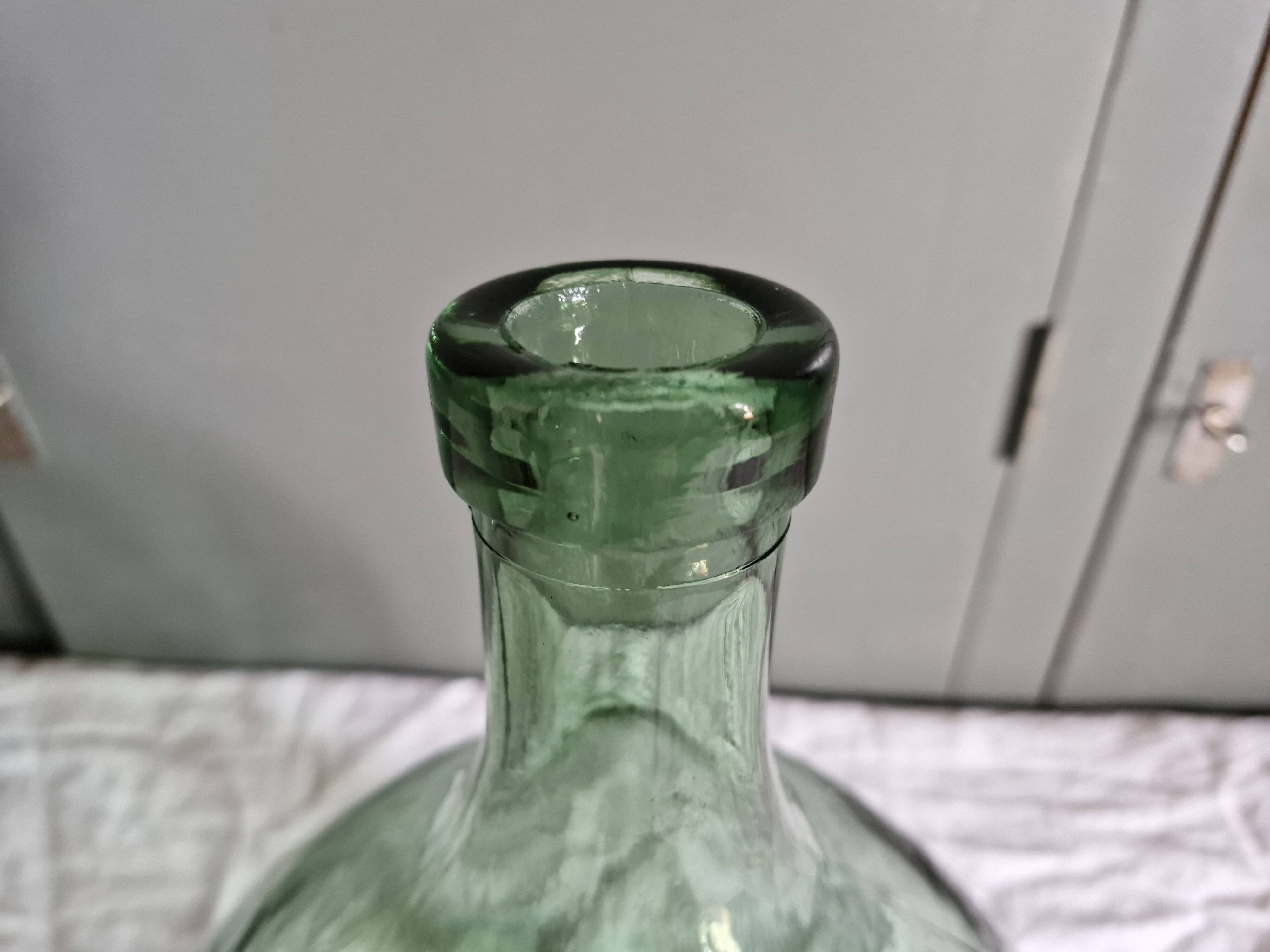 Old demijohn - 10 liters - height 31 cm