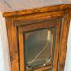 Vintage solid wood column display cabinet