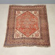 Old Kaskay rug in wool, fine knotting, handmade 68 x 55 in.